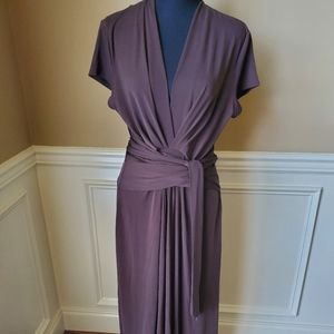 Michael Kors high-low maxi dress size 16 Brown